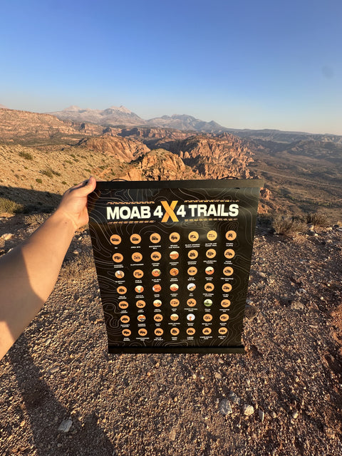 Moab 4x4 Trails Scratch off Poster