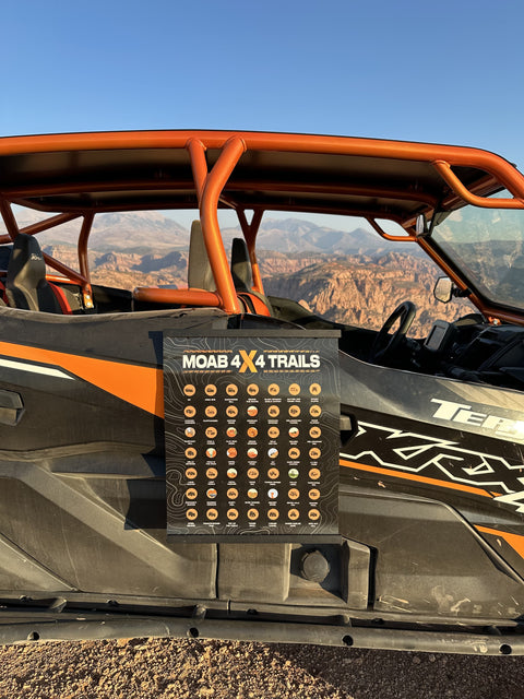 Moab 4x4 Trails Scratch off Poster