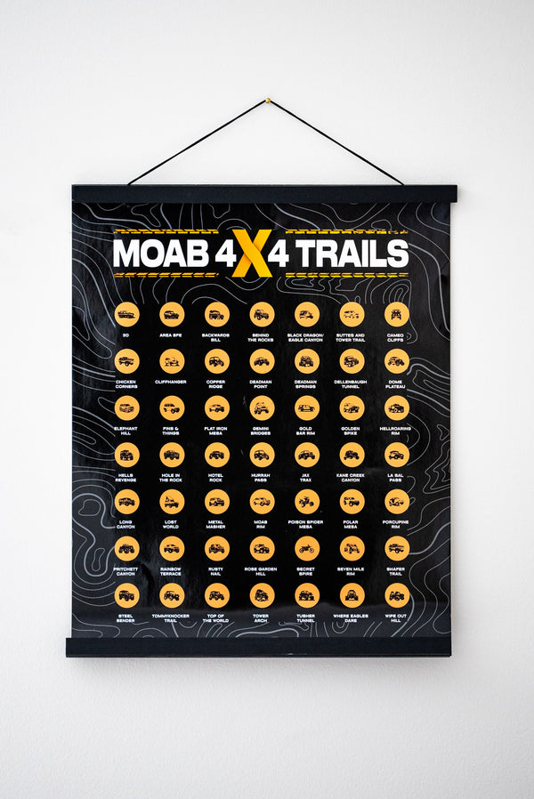 Moab 4x4 Trails Scratch off Poster